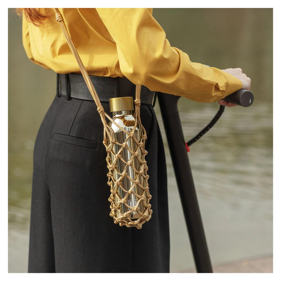 Термос с крышкой Bugatti Twin LUX 500 мл, сталь нержавеющая, золотой, п/к