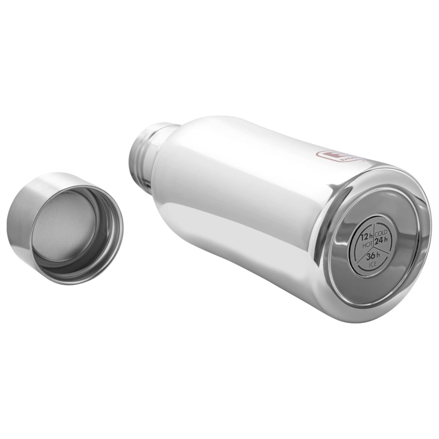 Термос с крышкой Bugatti Twin LUX 350 мл, сталь нержавеющая, серебристый, п/к