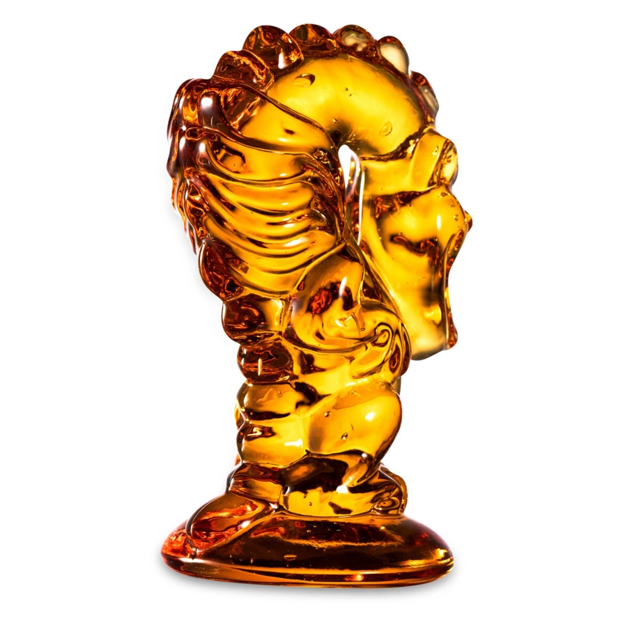 Изделие декоративное ГХЗ Дракон 8,4 см, хрусталь, янтарный