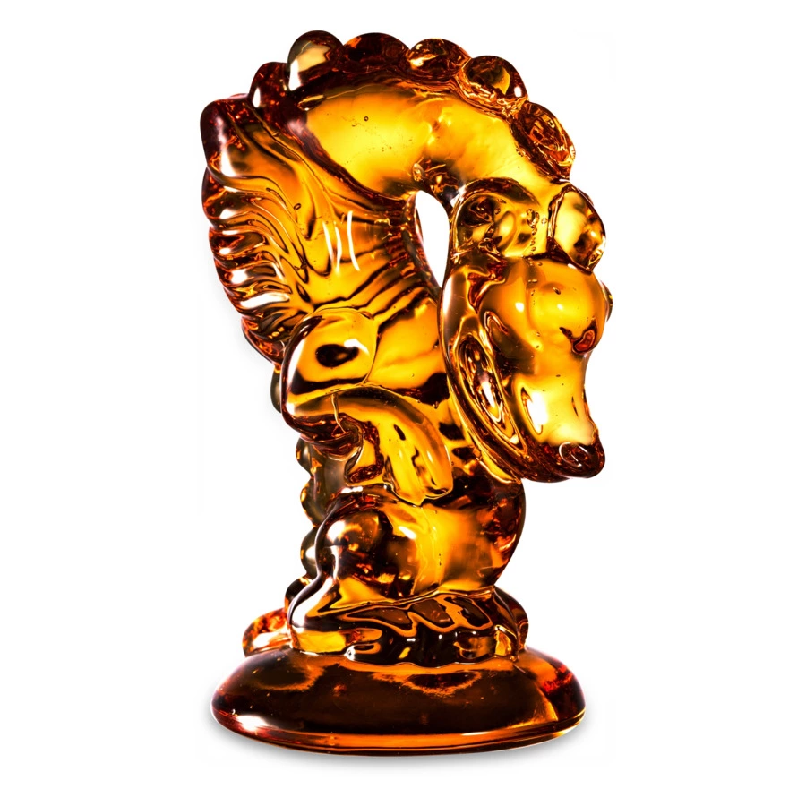 Изделие декоративное ГХЗ Дракон 8,4 см, хрусталь, янтарный