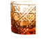 Набор стаканов для виски ГХЗ Русский камень 350 мл, 2 шт, хрусталь, янтарный