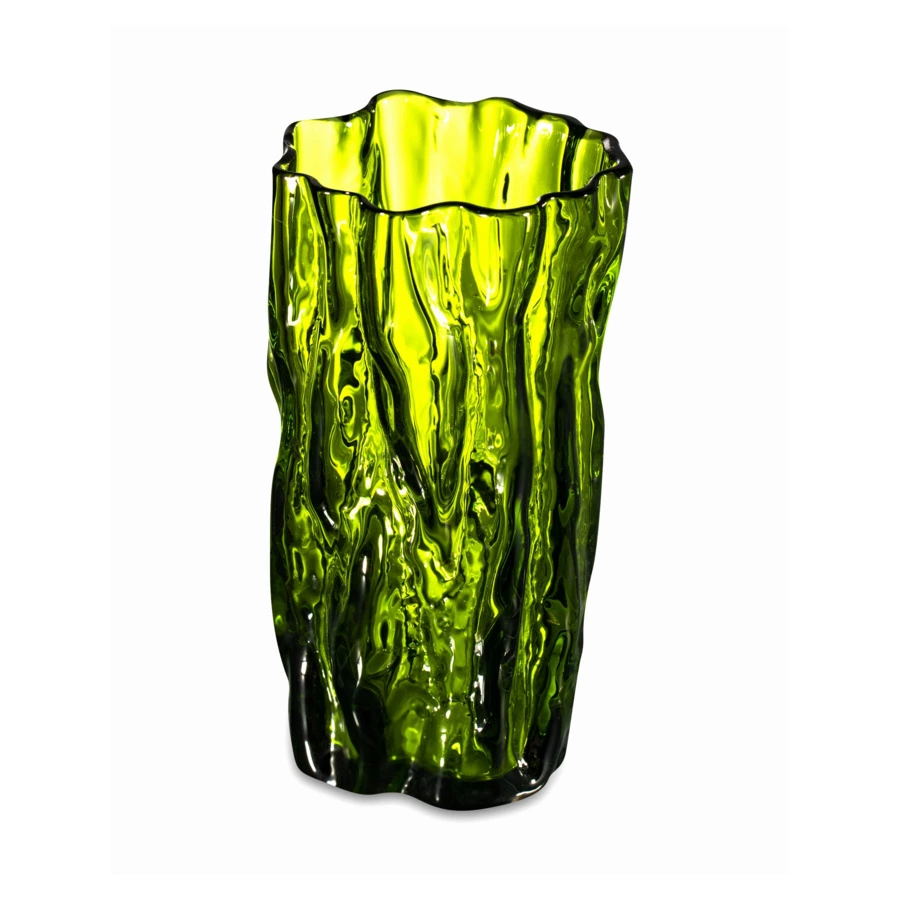 Стакан для воды ГХЗ Кора 200 мл, хрусталь, болотный