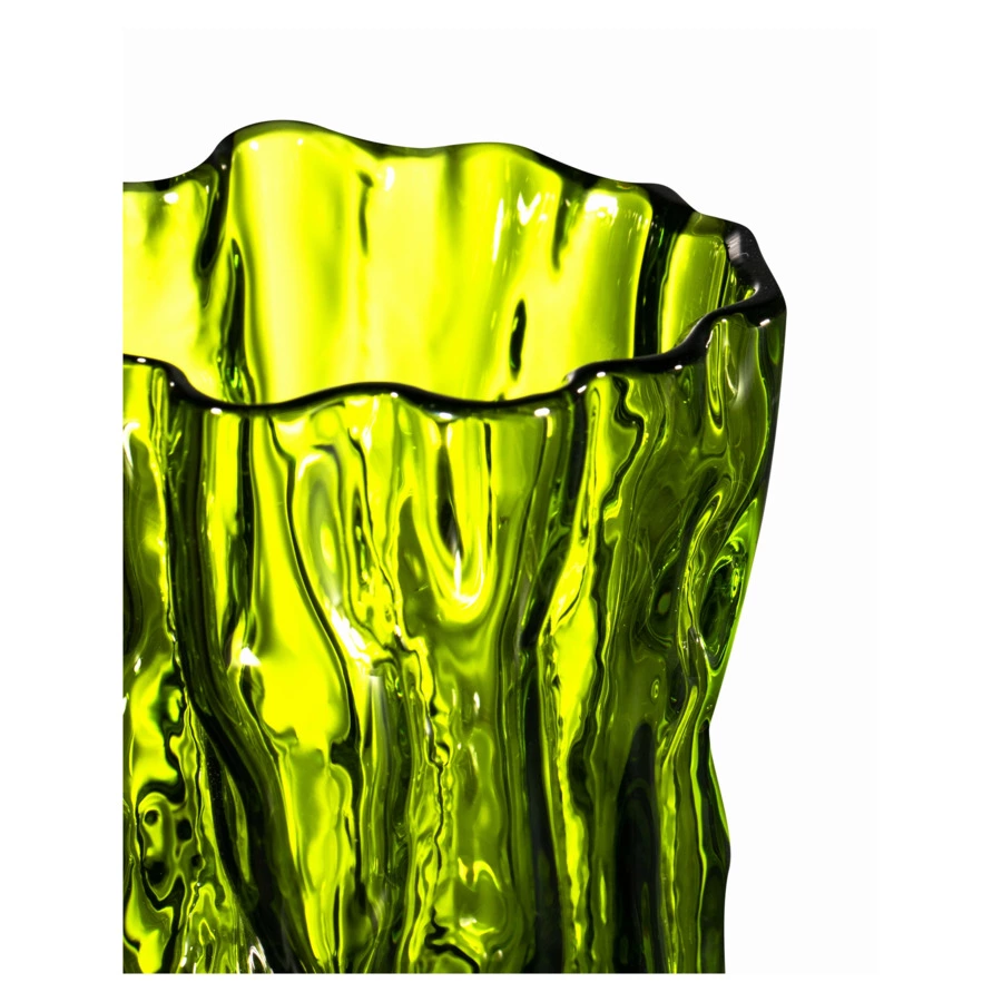 Стакан для воды ГХЗ Кора 200 мл, хрусталь, болотный