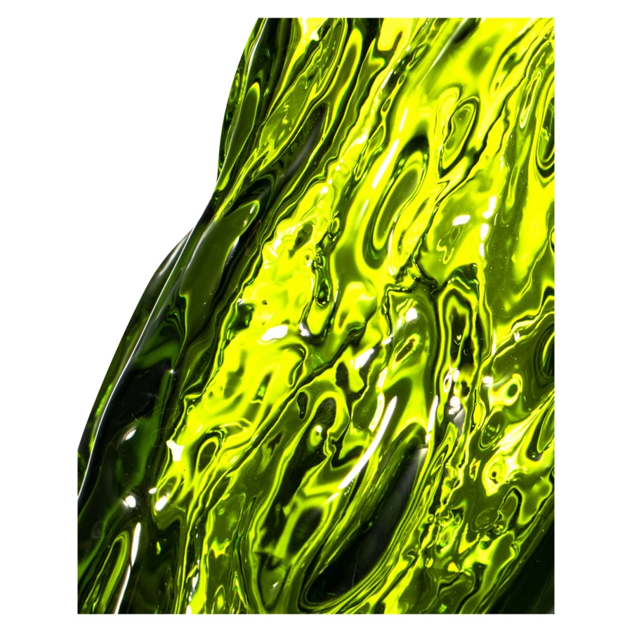 Стакан для воды ГХЗ Кора 200 мл, хрусталь, болотный