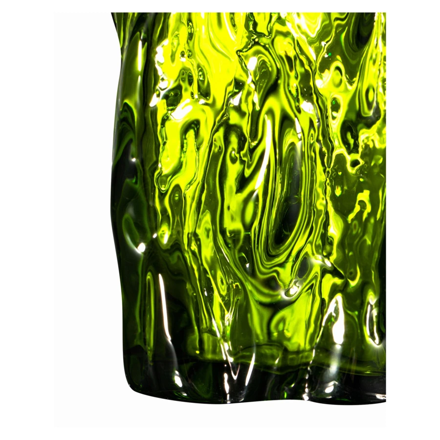 Стакан для воды ГХЗ Кора 200 мл, хрусталь, болотный