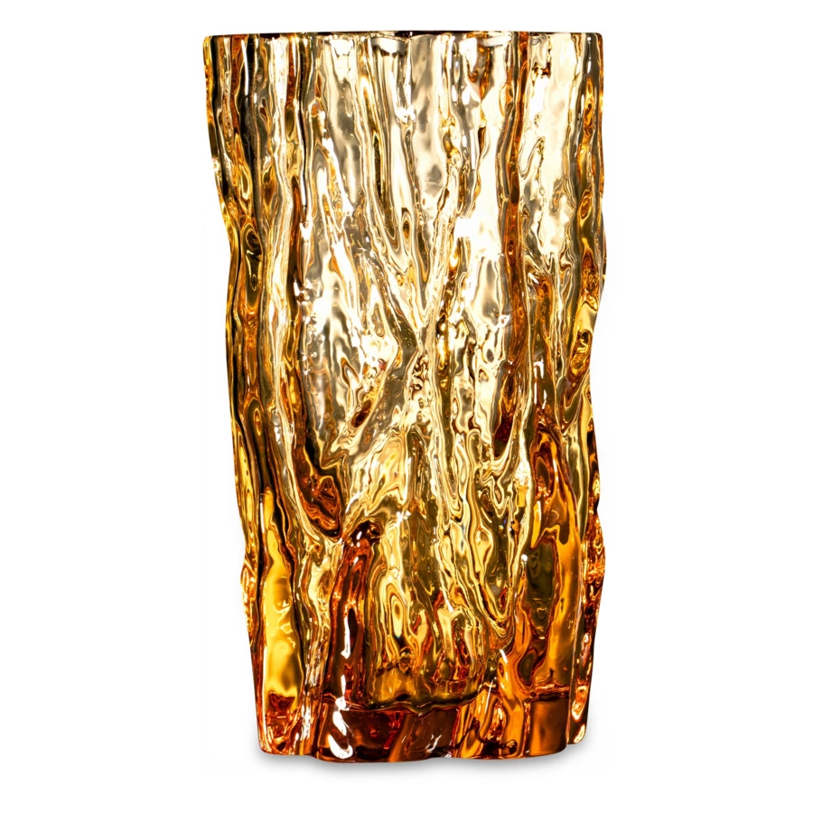 Стакан для воды ГХЗ Кора 200 мл, хрусталь, янтарный