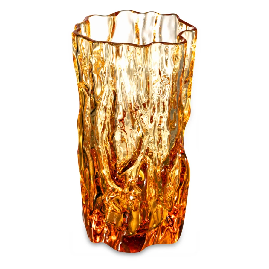 Стакан для воды ГХЗ Кора 200 мл, хрусталь, янтарный