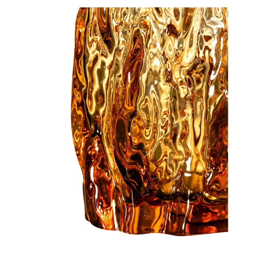 Стакан для воды ГХЗ Кора 200 мл, хрусталь, янтарный