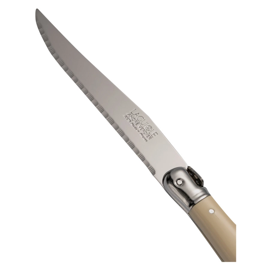 Набор столовых приборов ANDRE VERDIER Laguiole Essentiel Debutant на 6 персон 24 предмета, белый,п/к