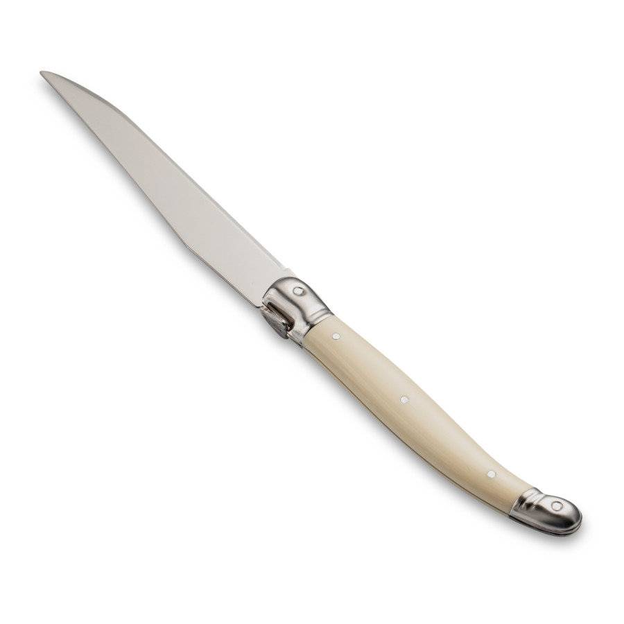 Набор ножей для стейка ANDRE VERDIER Laguiole Debutant, 6 шт, белые, в блоке, п/к