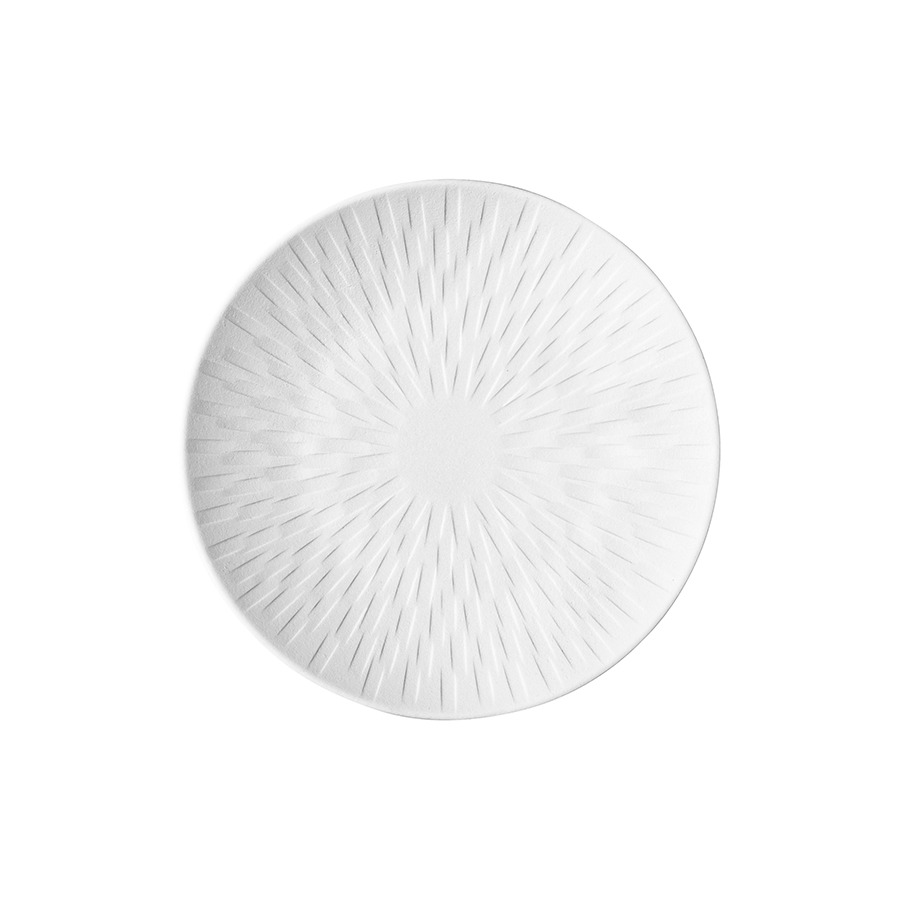 Тарелка пирожковая Degrenne Boreal Satin Blanc 15 см, фарфор твердый, белая