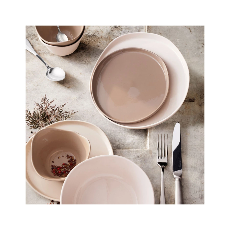 Тарелка десертная Degrenne Brume Pink 20 см, керамика, розовая