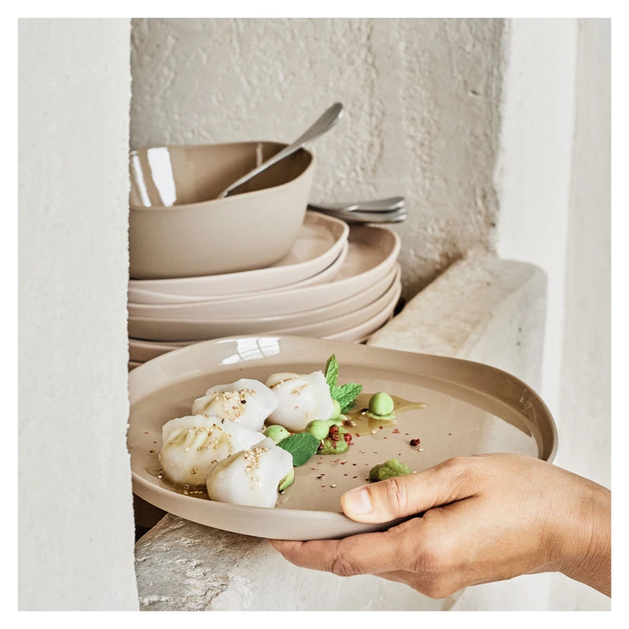 Тарелка обеденная Degrenne Brume Taupe 26 см, керамика, бежевая