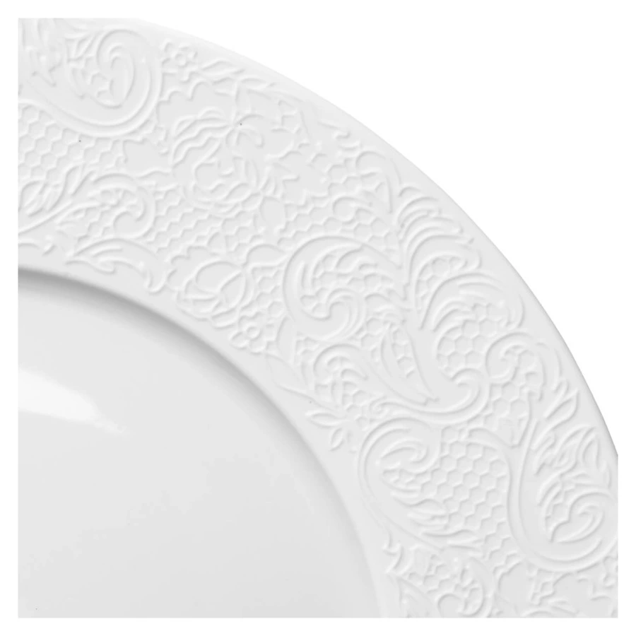 Блюдце чайное Degrenne L Couture 15,8 см, фарфор твердый, белое