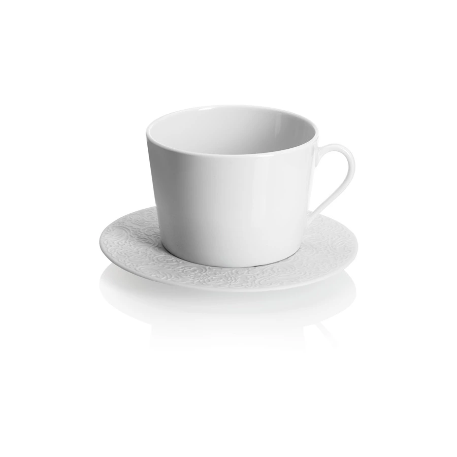 Блюдце чайное Degrenne L Couture 15,8 см, фарфор твердый, белое