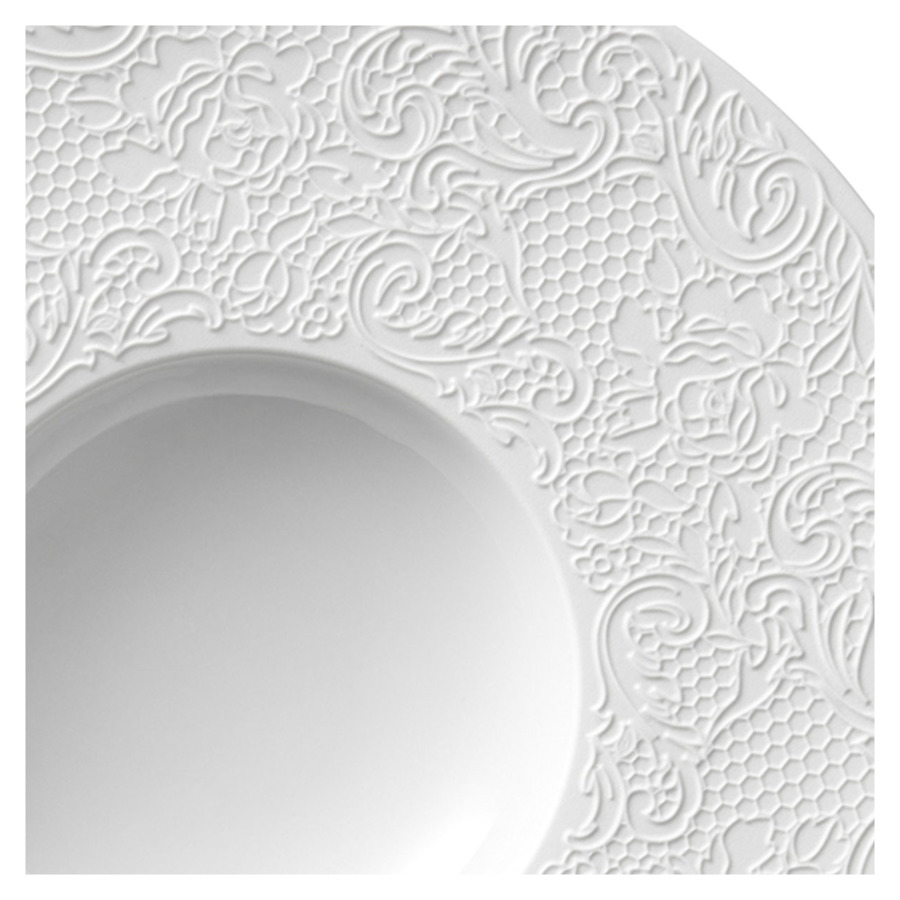 Тарелка для пасты Degrenne L Couture 30 см, фарфор твердый, белая