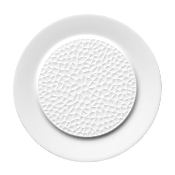 Тарелка пирожковая Degrenne L Fragments 14 см, фарфор твердый, белая