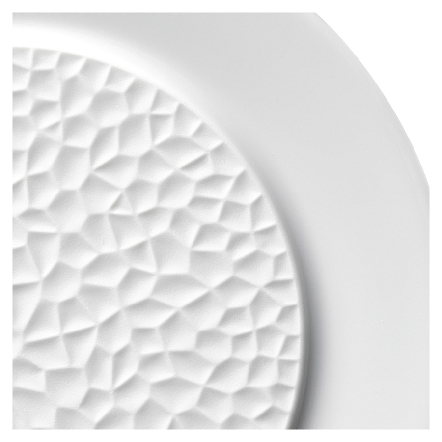 Тарелка пирожковая Degrenne L Fragments 14 см, фарфор твердый, белая