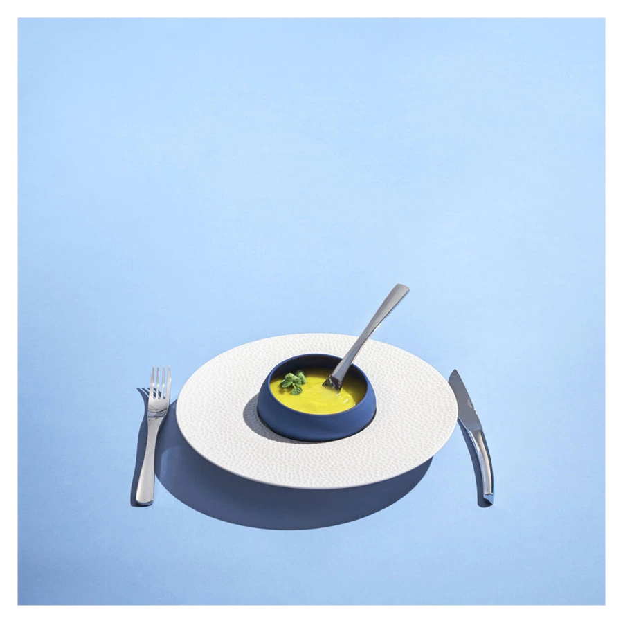 Блюдо Degrenne Boreal L Fragments 30 см, фарфор твердый, белое