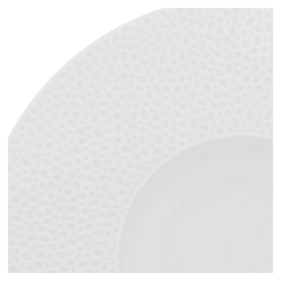 Блюдо Degrenne L Perles De Rosee 28 см, фарфор твердый, белое