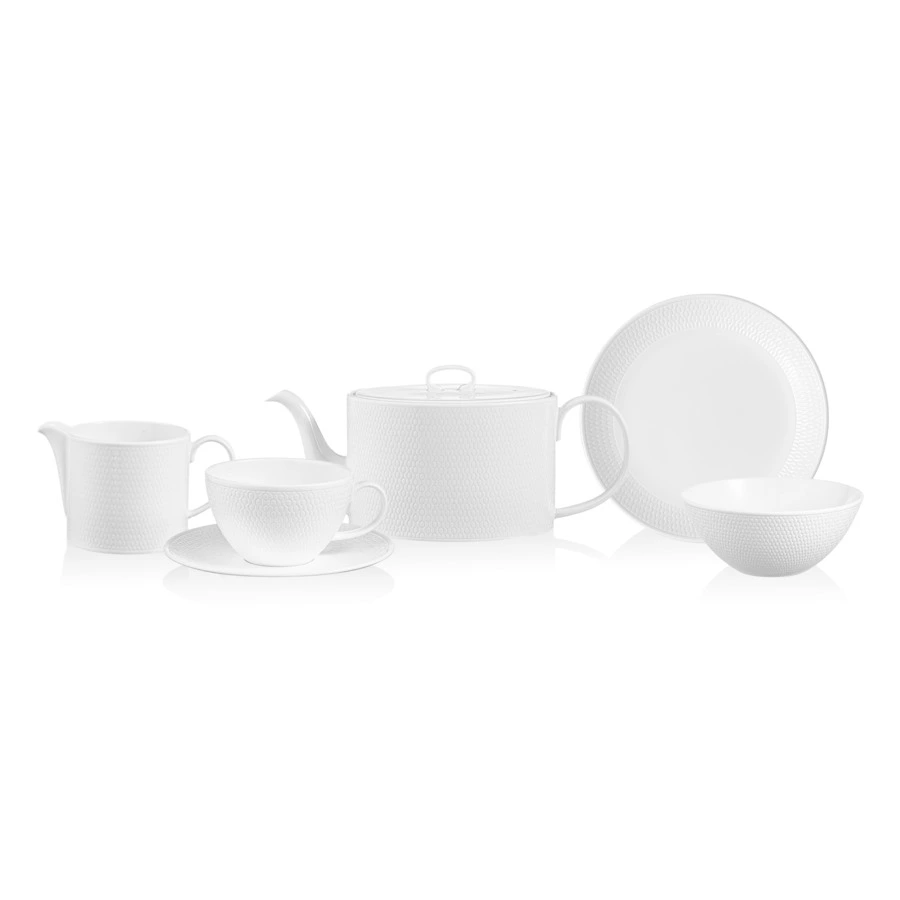 Сервиз чайный Wedgwood Джио на 6 персон 21 предмет, фарфор костяной