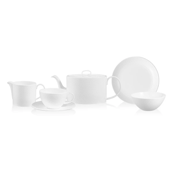 Сервиз чайный Wedgwood Джио на 6 персон 21 предмет, фарфор костяной