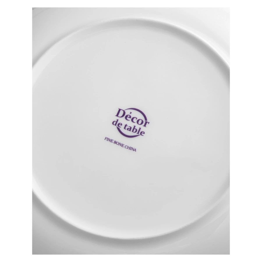 Тарелка закусочная Decor de table Дракон 21 см, фарфор костяной, разноцветная