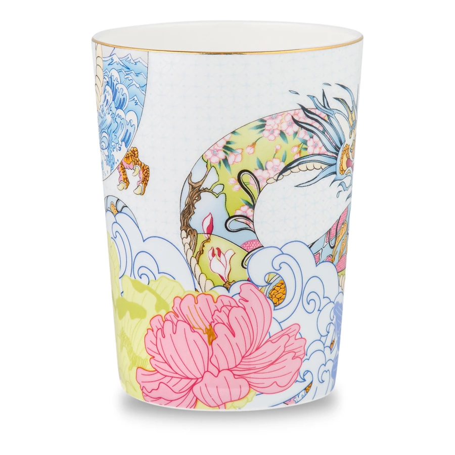 Кружка Decor de table Дракон 540 мл, фарфор костяной, разноцветная