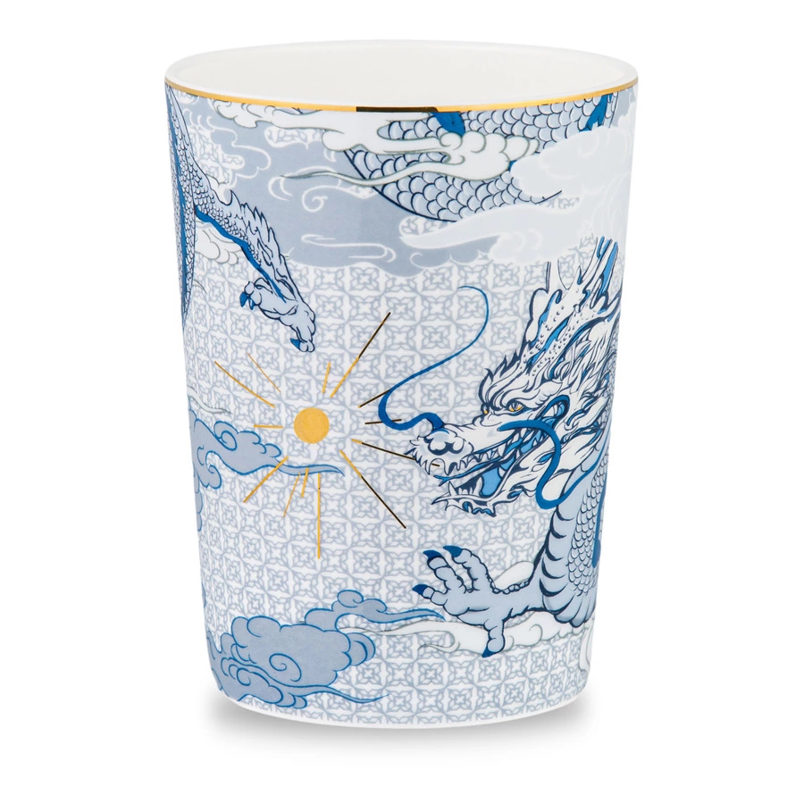 Кружка Decor de table Дракон 540 мл, фарфор костяной, синяя