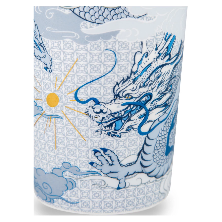Кружка Decor de table Дракон 540 мл, фарфор костяной, синяя