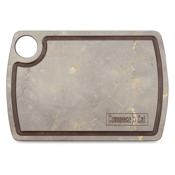 Доска разделочная ComposeEat Fashion 22х15 см, композит, серая
