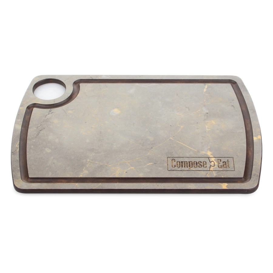 Доска разделочная ComposeEat Fashion 22х15 см, композит, серая