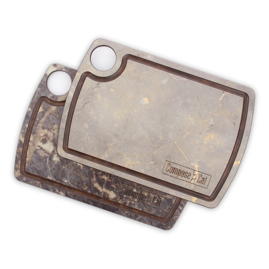 Доска разделочная ComposeEat Fashion 22х15 см, композит, серая