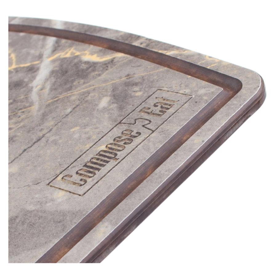 Доска разделочная ComposeEat Fashion 22х29 см, композит, серая