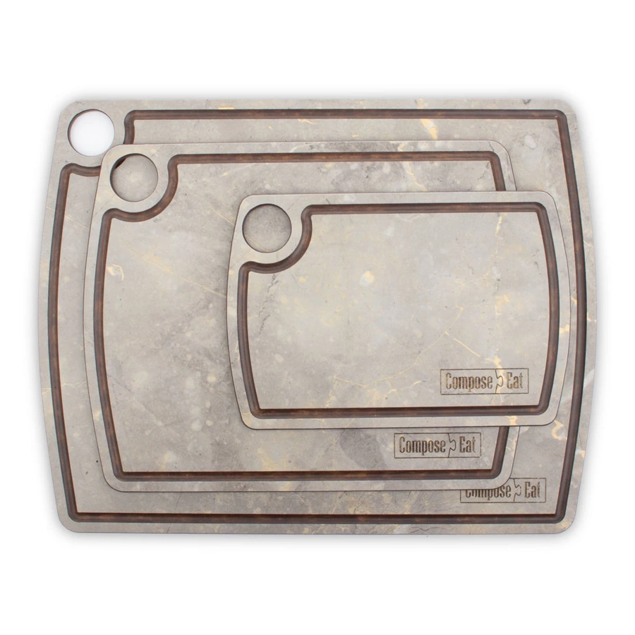 Доска разделочная ComposeEat Fashion 22х29 см, композит, серая