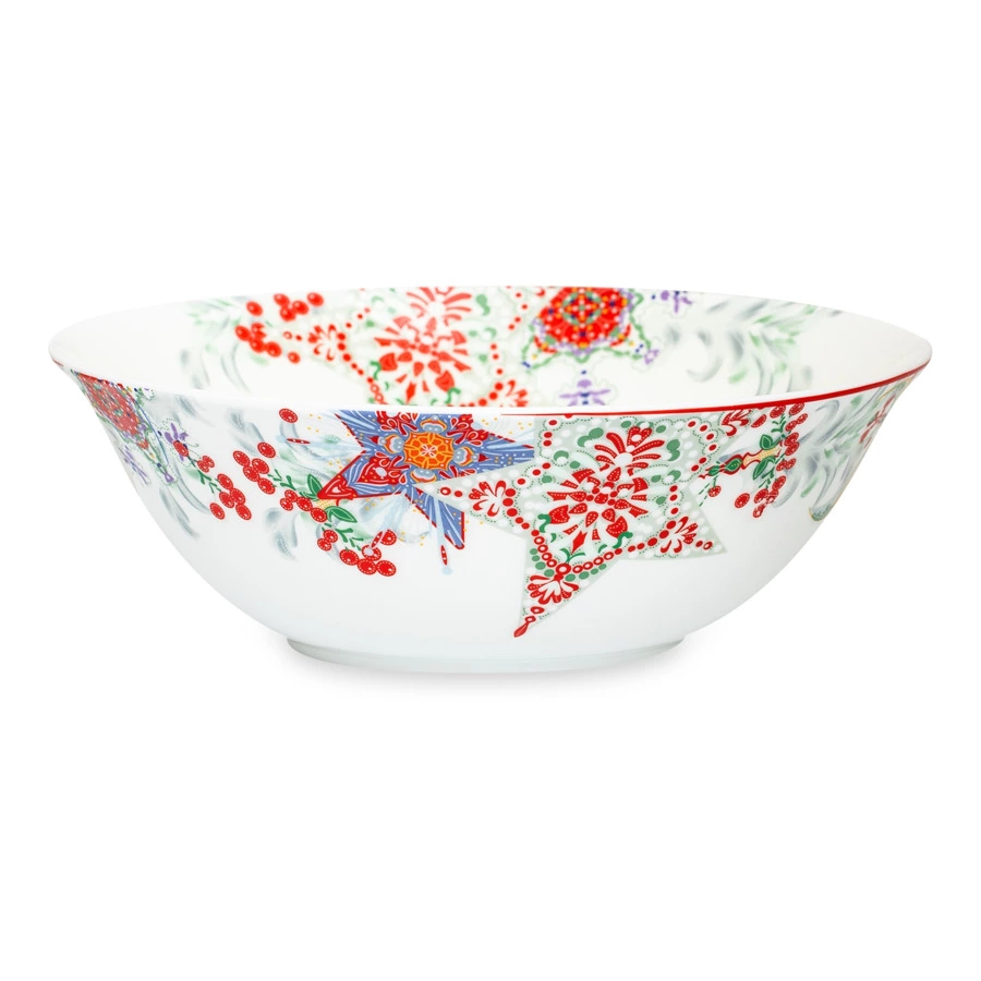 Салатник круглый Mix&Match Home Счастливая Звезда 24 см, фарфор