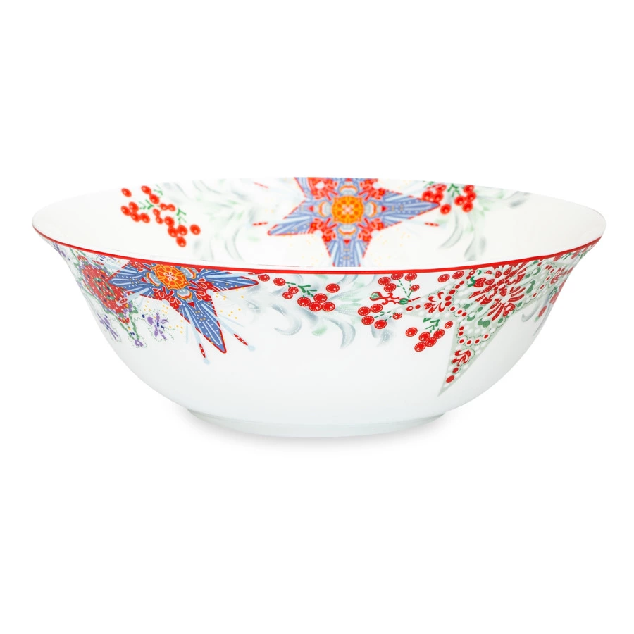 Салатник круглый Mix&Match Home Счастливая Звезда 24 см, фарфор