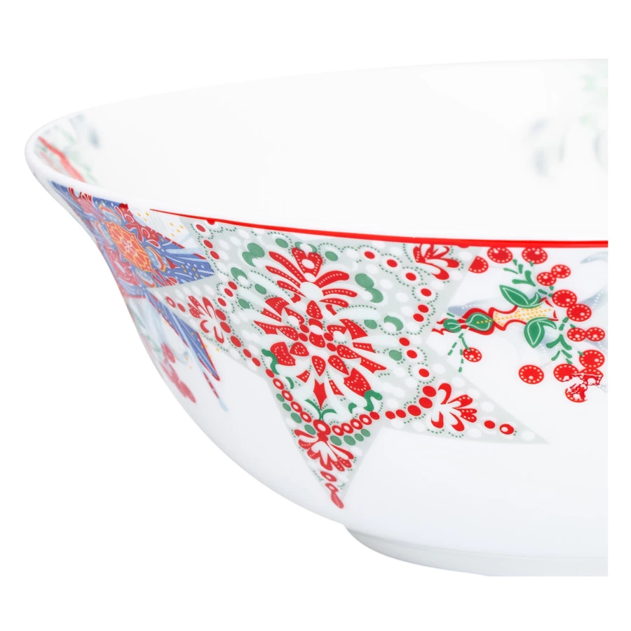 Салатник круглый Mix&Match Home Счастливая Звезда 24 см, фарфор