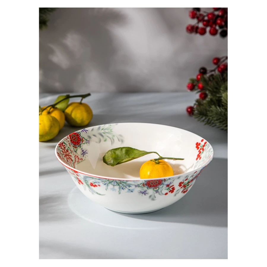 Салатник круглый Mix&Match Home Счастливая Звезда 24 см, фарфор