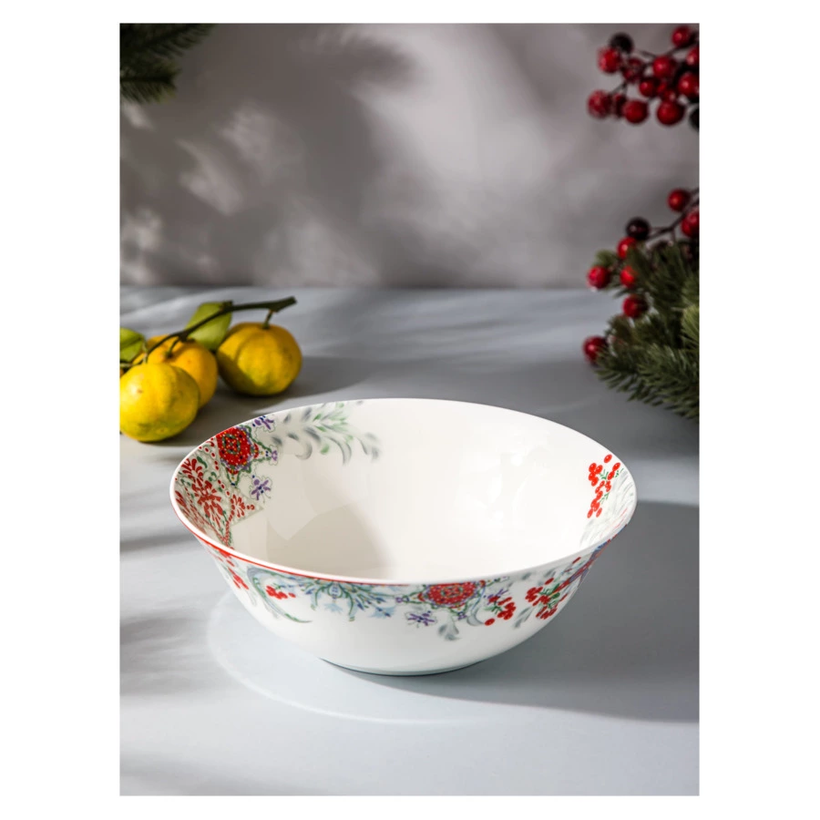 Салатник круглый Mix&Match Home Счастливая Звезда 24 см, фарфор