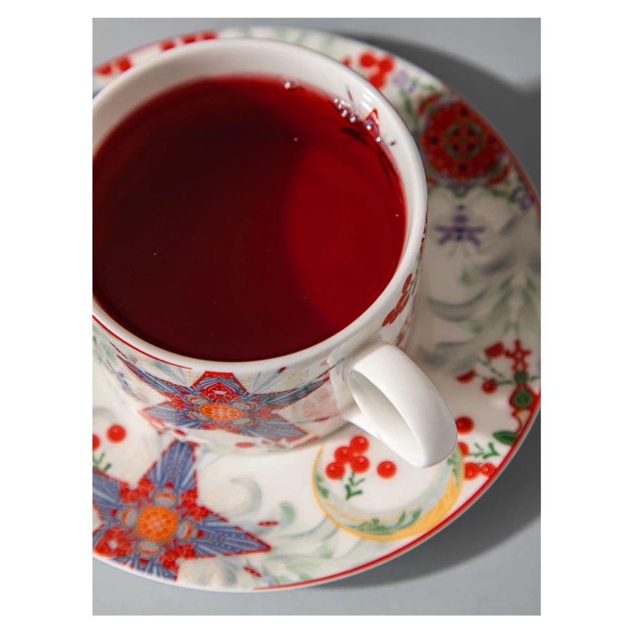 Чашка чайная с блюдцем Mix&Match Home Счастливая Звезда, фарфор