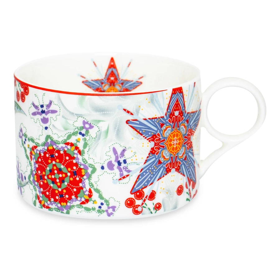 Чашка чайная с блюдцем Mix&Match Home Счастливая Звезда, фарфор