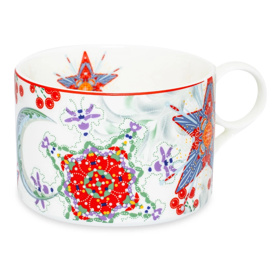 Чашка чайная с блюдцем Mix&Match Home Счастливая Звезда, фарфор