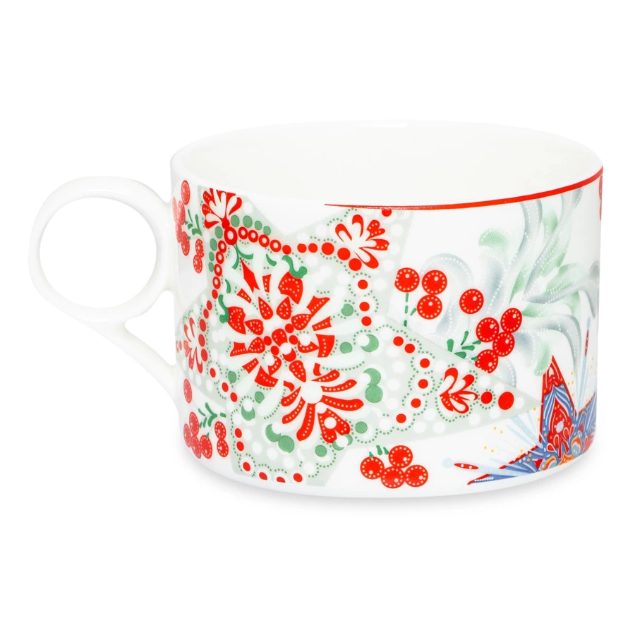 Чашка чайная с блюдцем Mix&Match Home Счастливая Звезда, фарфор