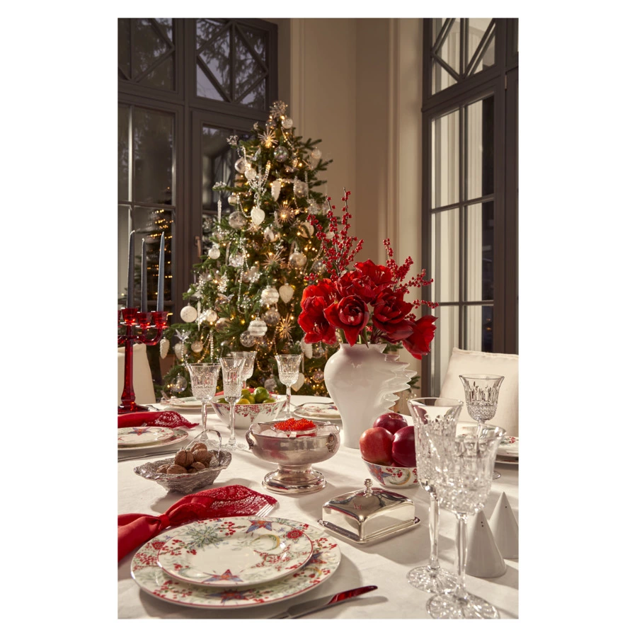 Блюдо прямоугольное Mix&Match Home Счастливая Звезда 38х17 см, фарфор