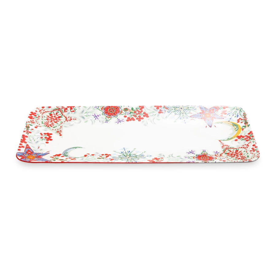 Блюдо прямоугольное Mix&Match Home Счастливая Звезда 38х17 см, фарфор