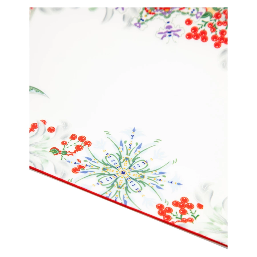 Блюдо прямоугольное Mix&Match Home Счастливая Звезда 38х17 см, фарфор