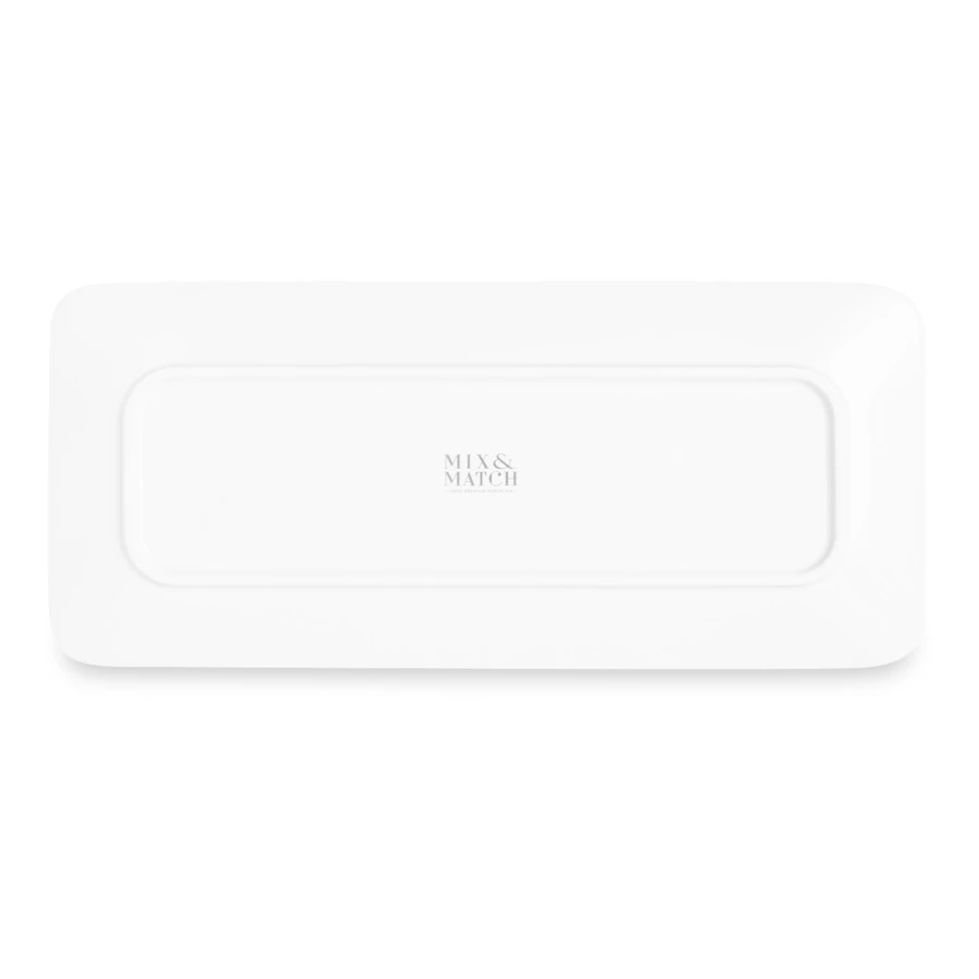 Блюдо прямоугольное Mix&Match Home Счастливая Звезда 38х17 см, фарфор