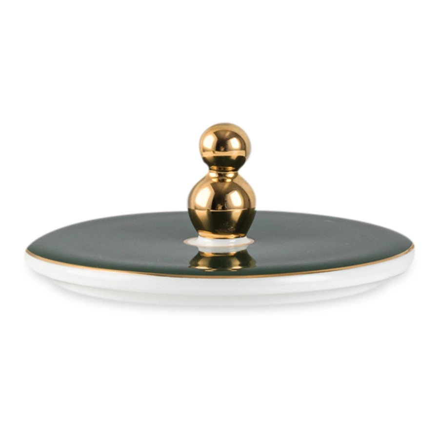 Кружка с крышкой Mix&Match Home Волшебный Дракон 350 мл, фарфор, зеленая