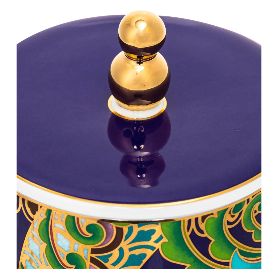 Кружка с крышкой Mix&Match Home Волшебный Дракон 350 мл, фарфор, фиолетовая